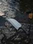 Tasak serbski rękojeść G10, wykończenie stonewash w użytku