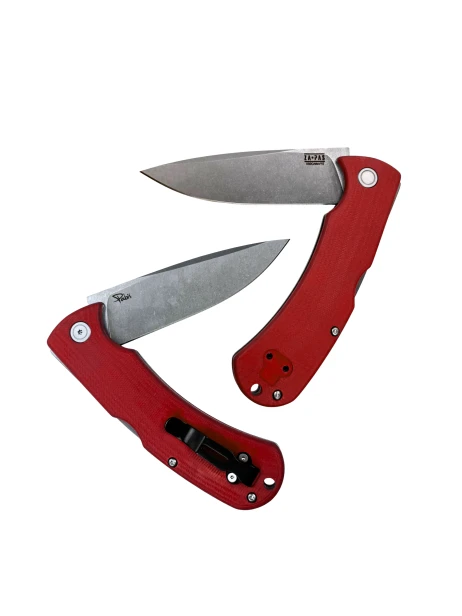 folder ZA-PAS czerwony nóż składany